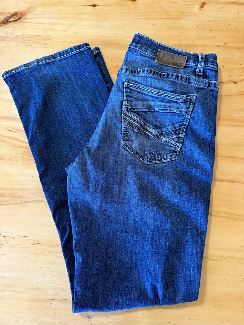 BKE men’s 34x34 Dark Blue Classic Jeans